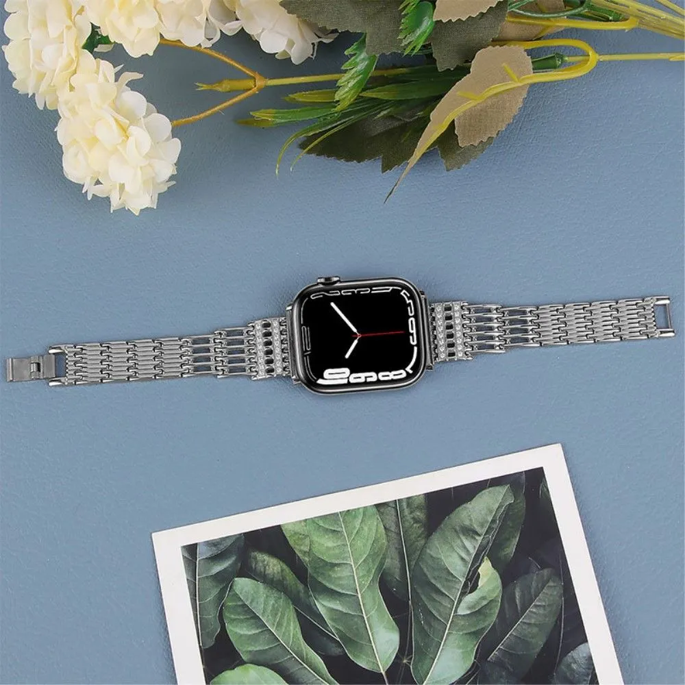 Apple Watch (45mm) elegant stainless steel watch strap - Silver