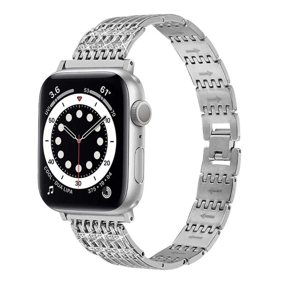 Apple Watch (45mm) elegant stainless steel watch strap - Silver