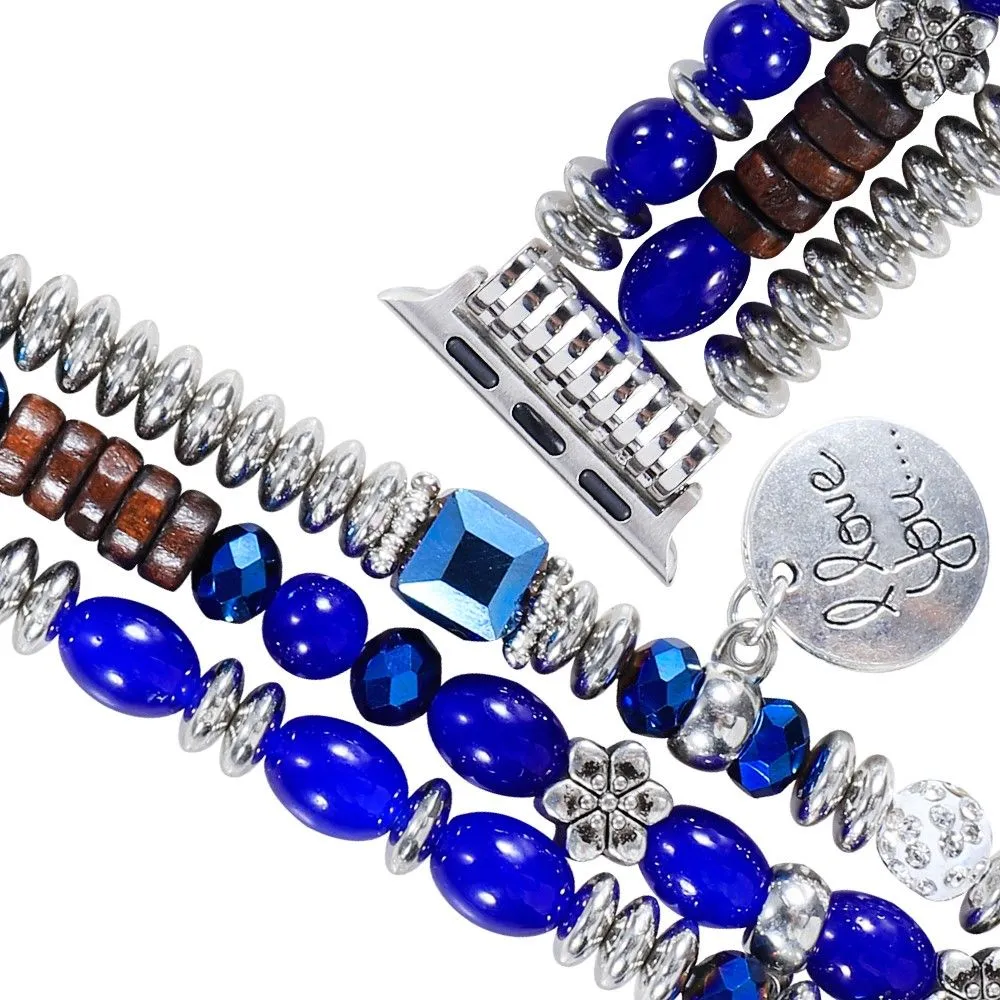 Apple Watch (45mm) tassel pearls décor watch strap - Sapphire