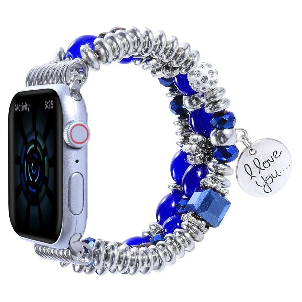 Apple Watch (45mm) tassel pearls décor watch strap - Sapphire