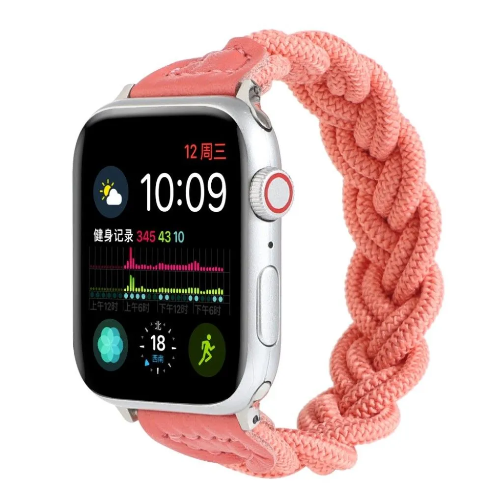 Apple Watch Series 6 / 5 44mm woven braid watch band - Rose