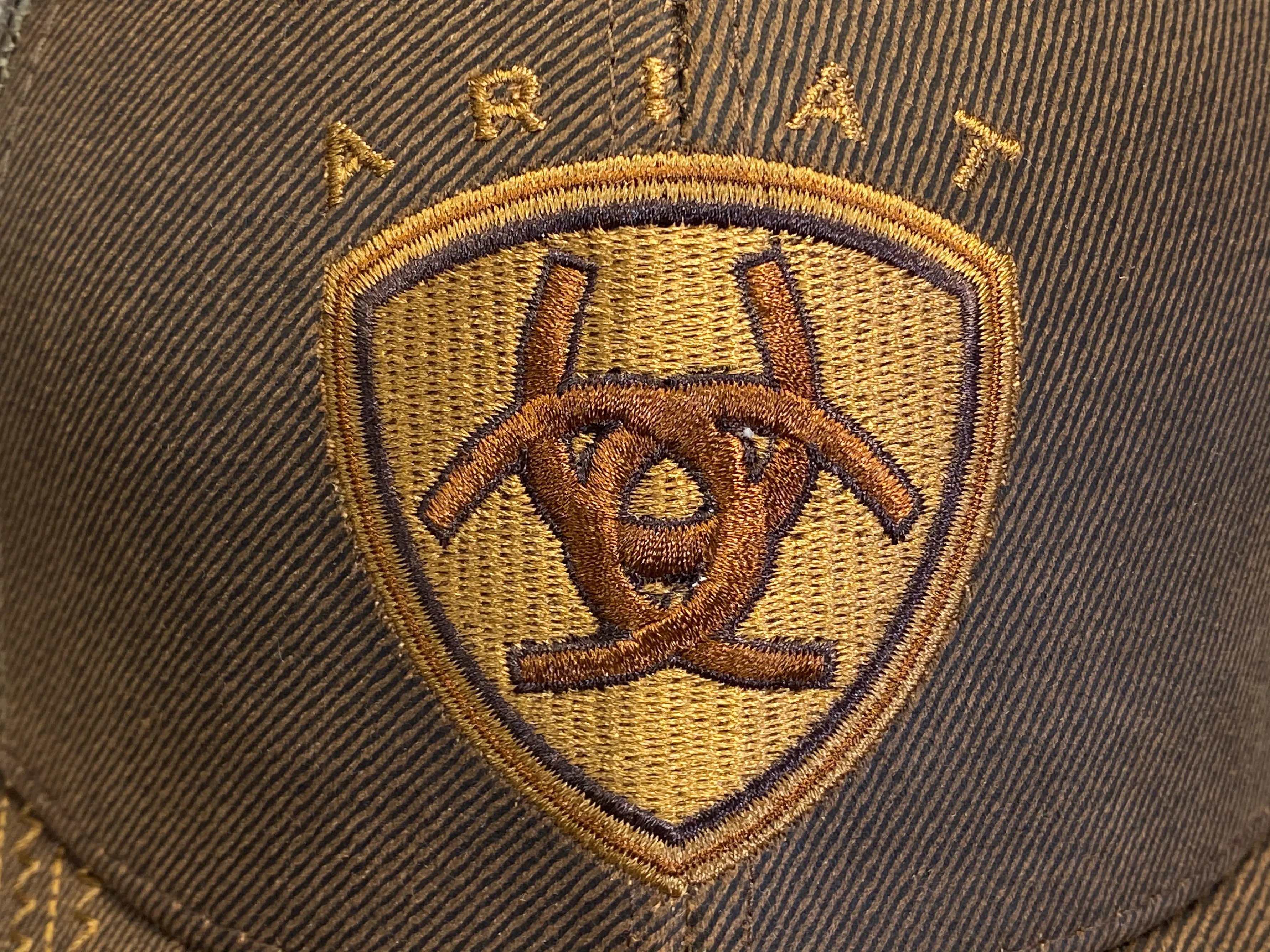 Ariat Large Logo Brown Trucker Cap