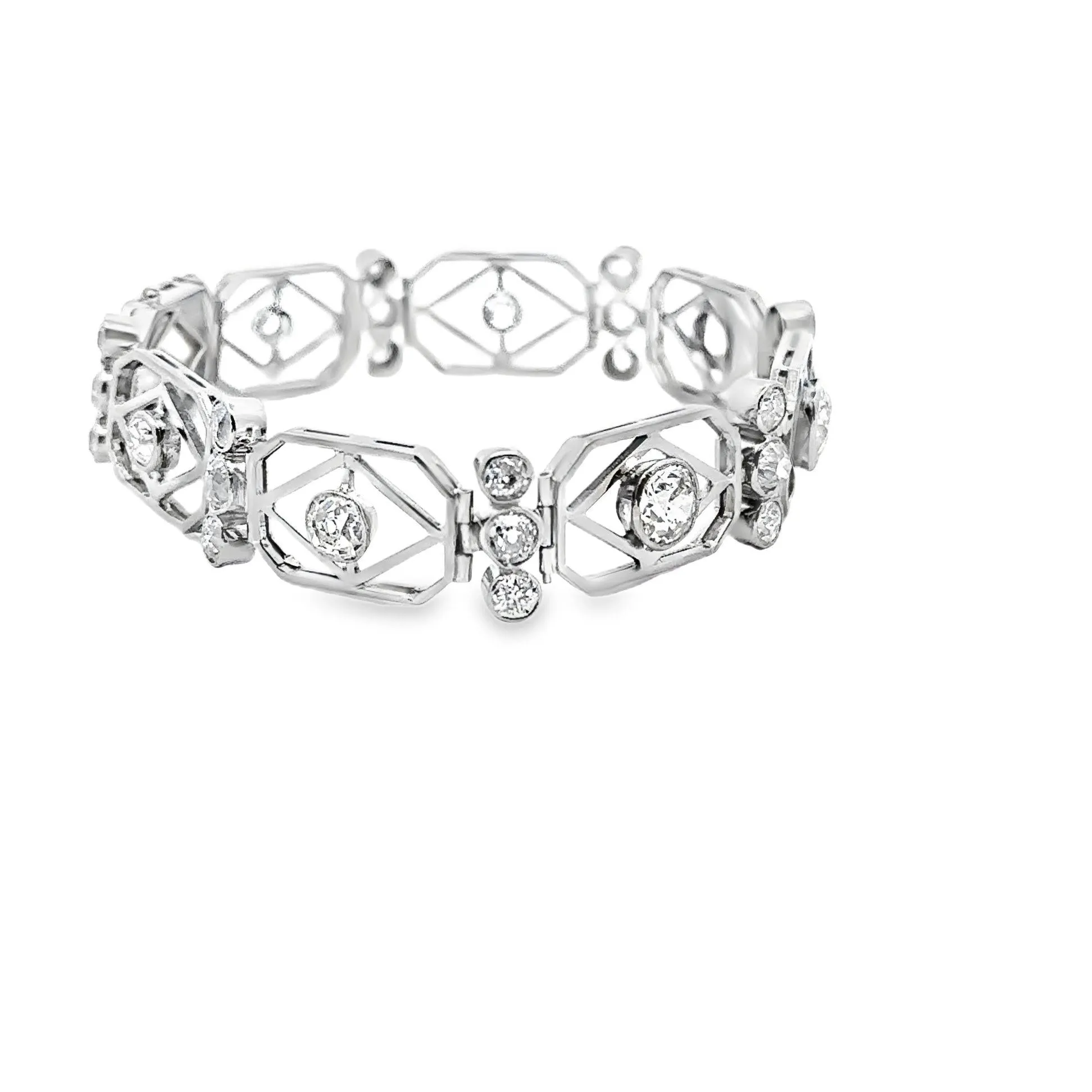 Art Deco Diamond Platinum Bracelet