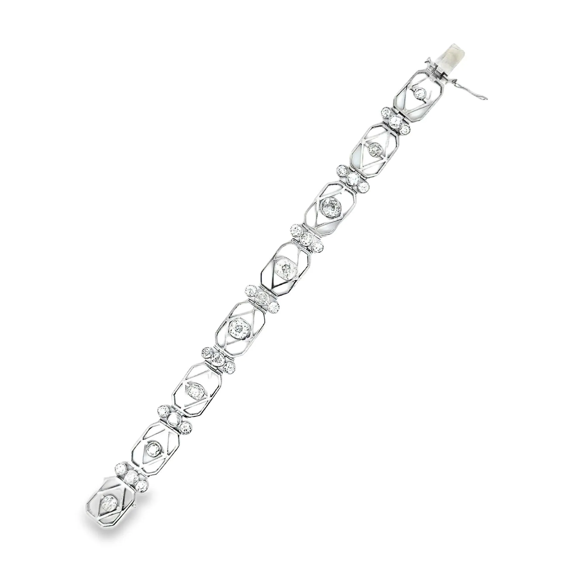 Art Deco Diamond Platinum Bracelet