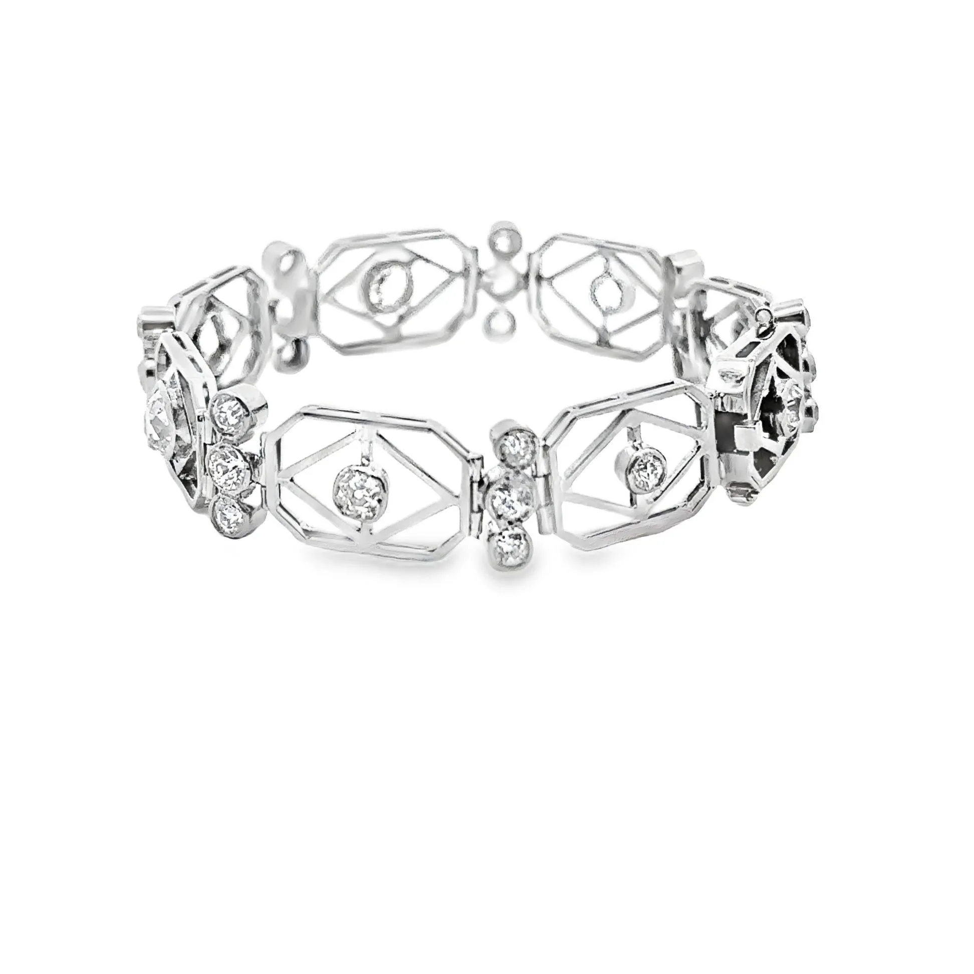 Art Deco Diamond Platinum Bracelet