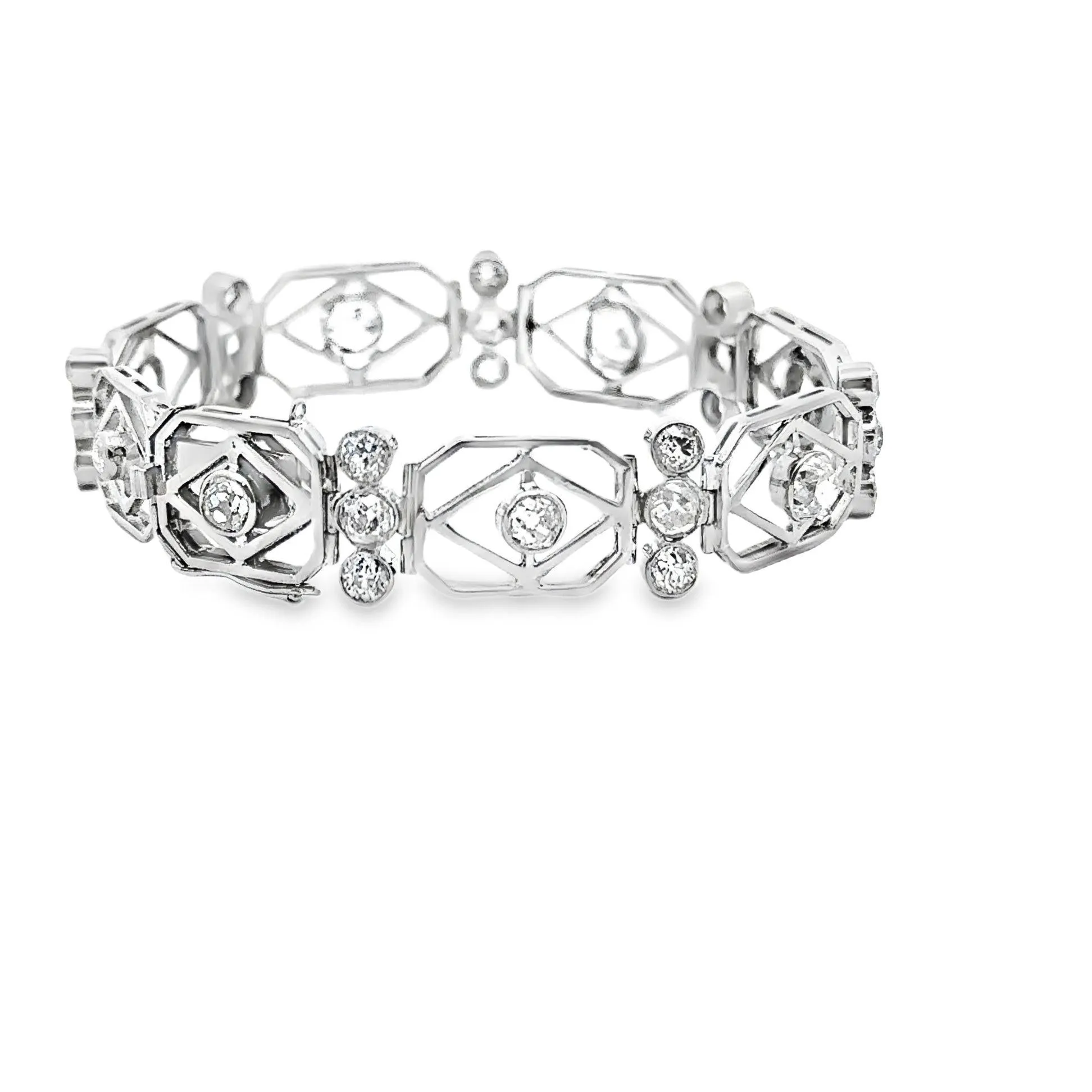 Art Deco Diamond Platinum Bracelet