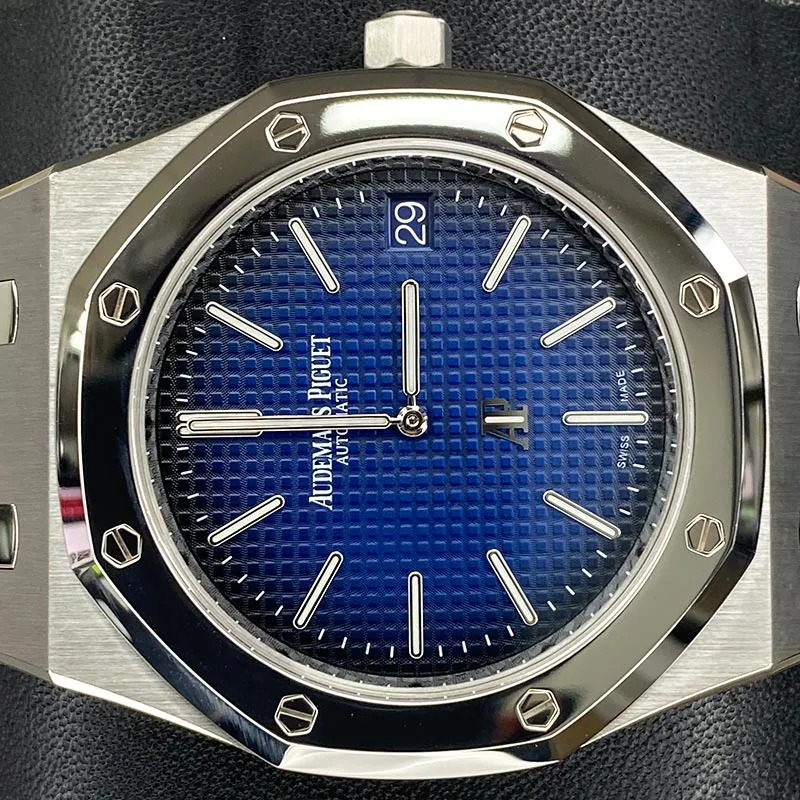 Audemars Piguet Royal Oak Limited Edition "Jumbo" Extra-Thin 39mm 15202IP Blue Dial Pre-Owned