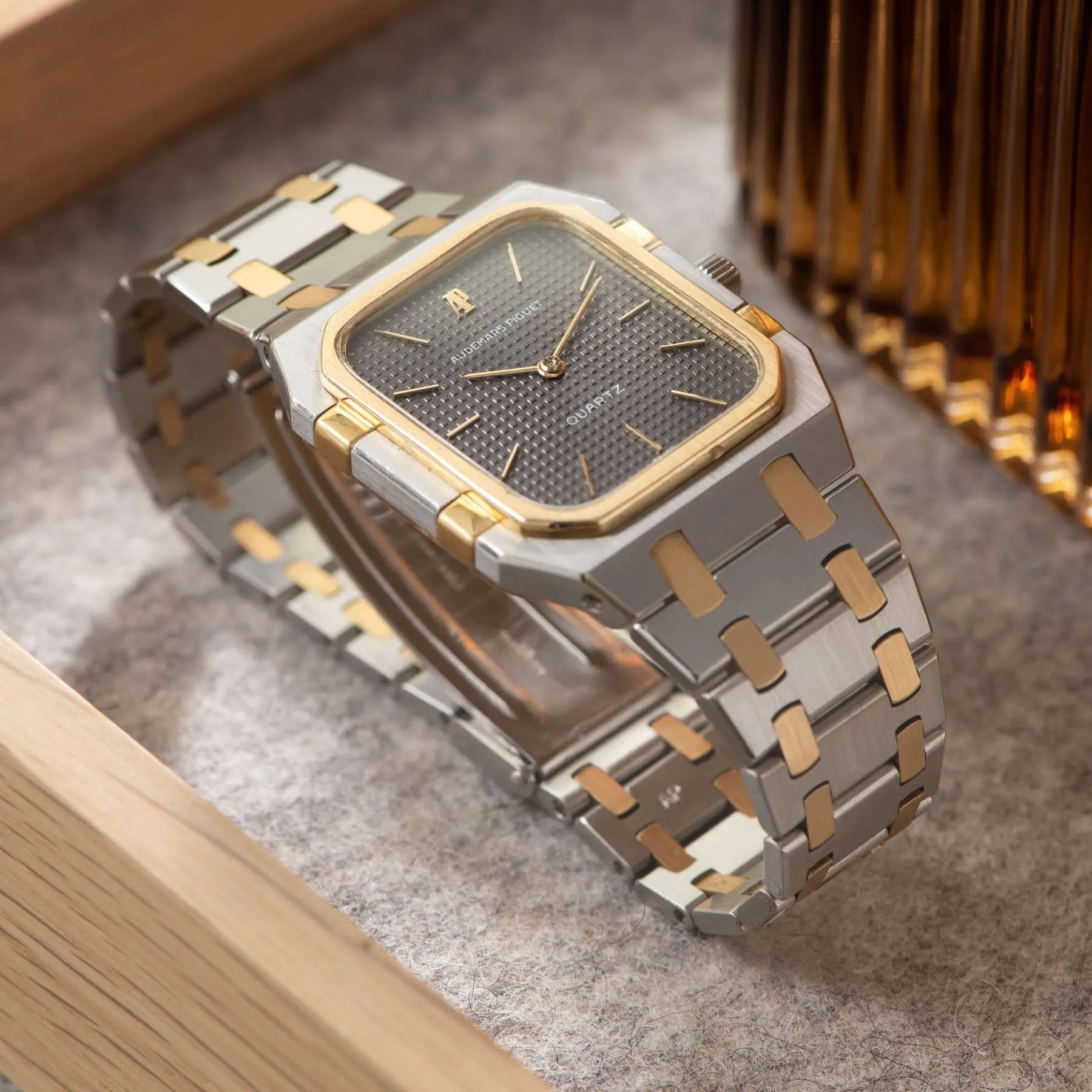 Audemars Piguet Royal Oak Rectangular Steel and Gold 6005