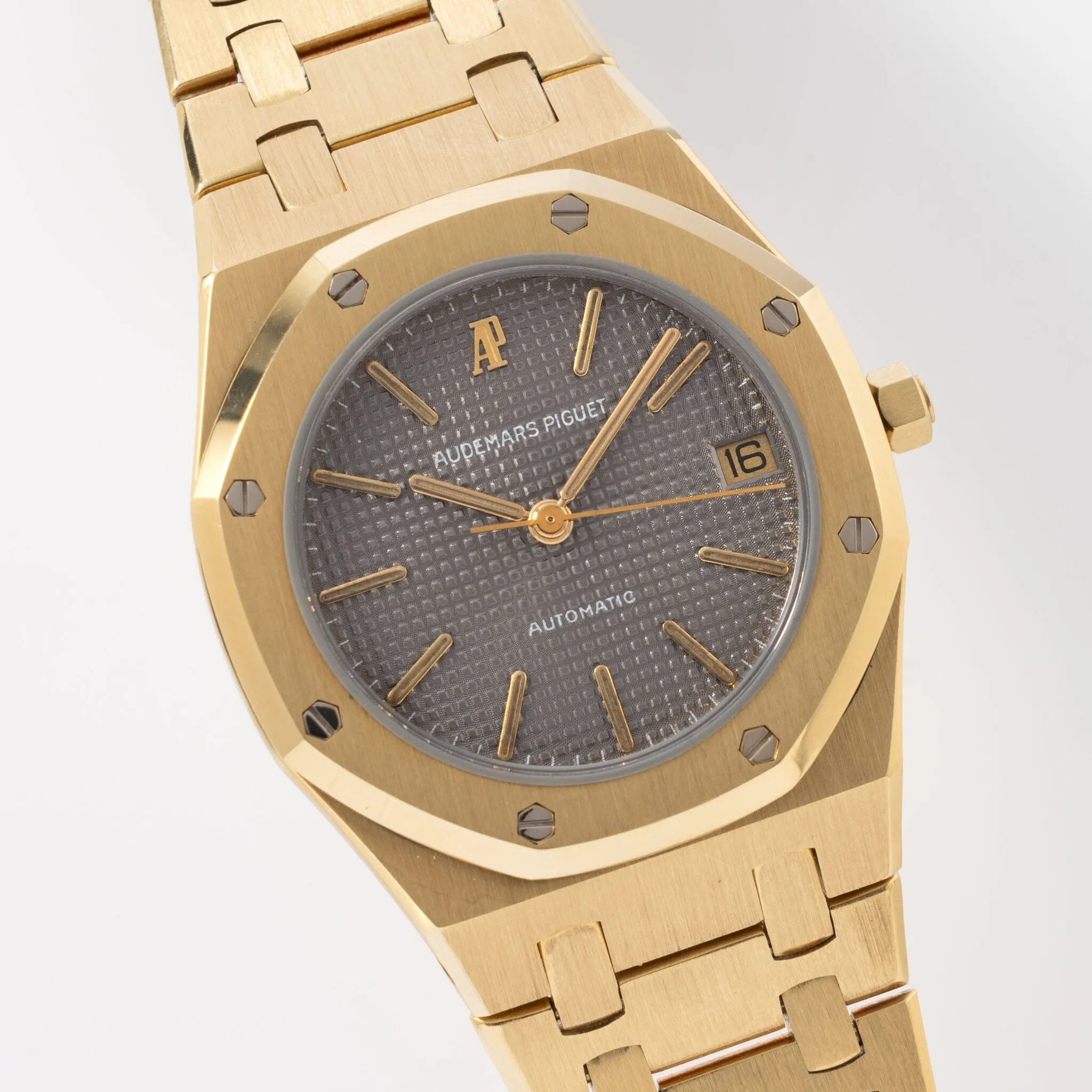 Audemars Piguet Royal Oak Yellow Gold Grey Dial ref 4100BA