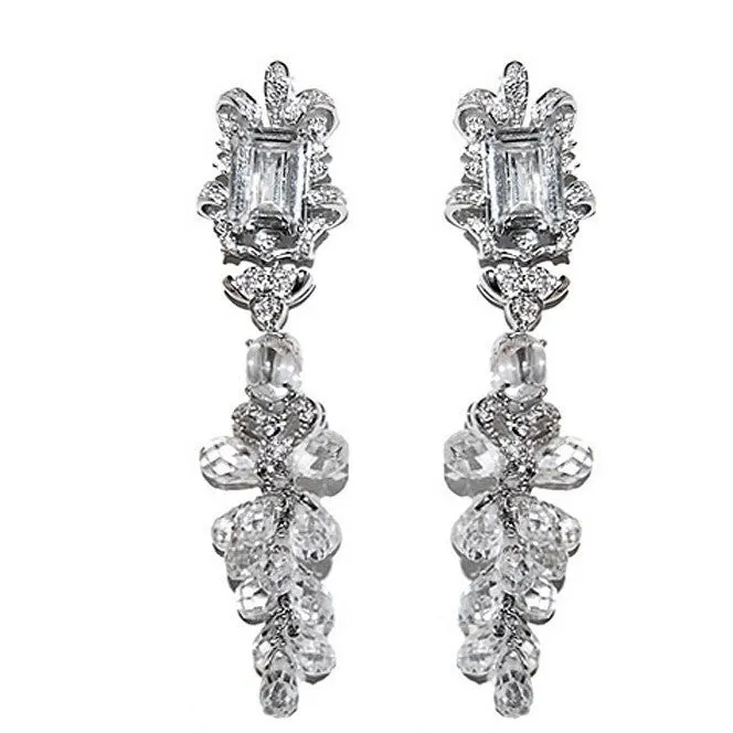 Axelle Raditant Ribbon Chandelier Earrings | 83mm