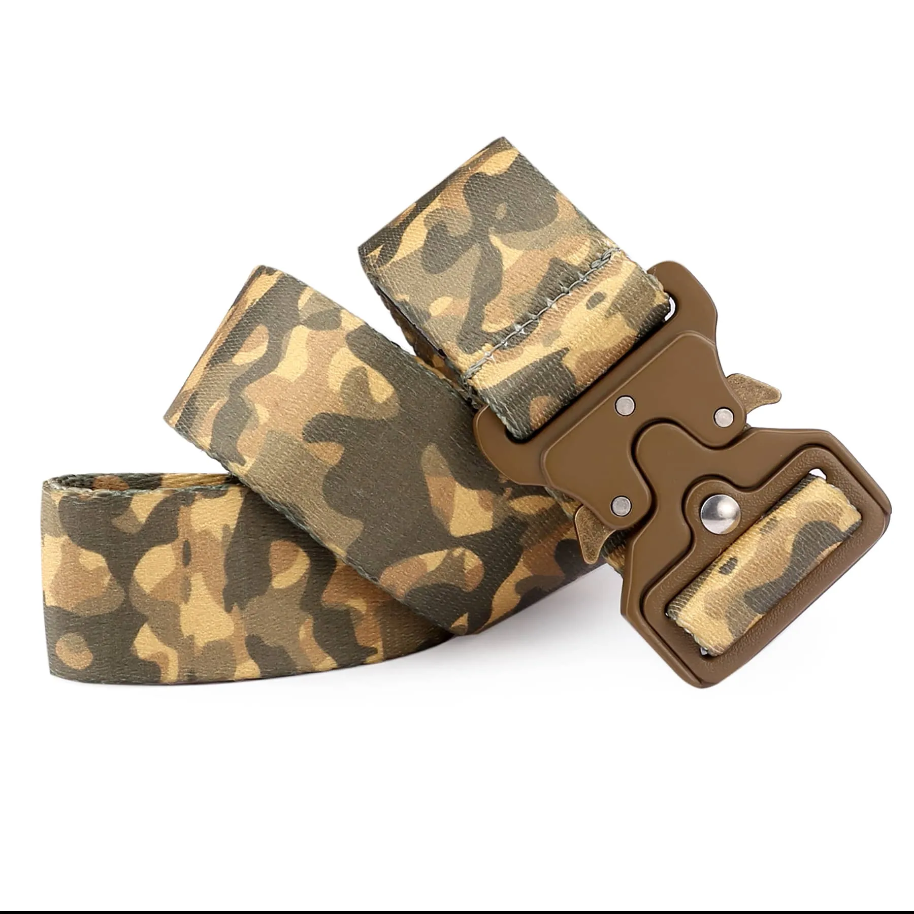 Bacca Bucci Recon Ranger Tactical Series: Robust Nylon Quick-Release Buckle Belt for Men