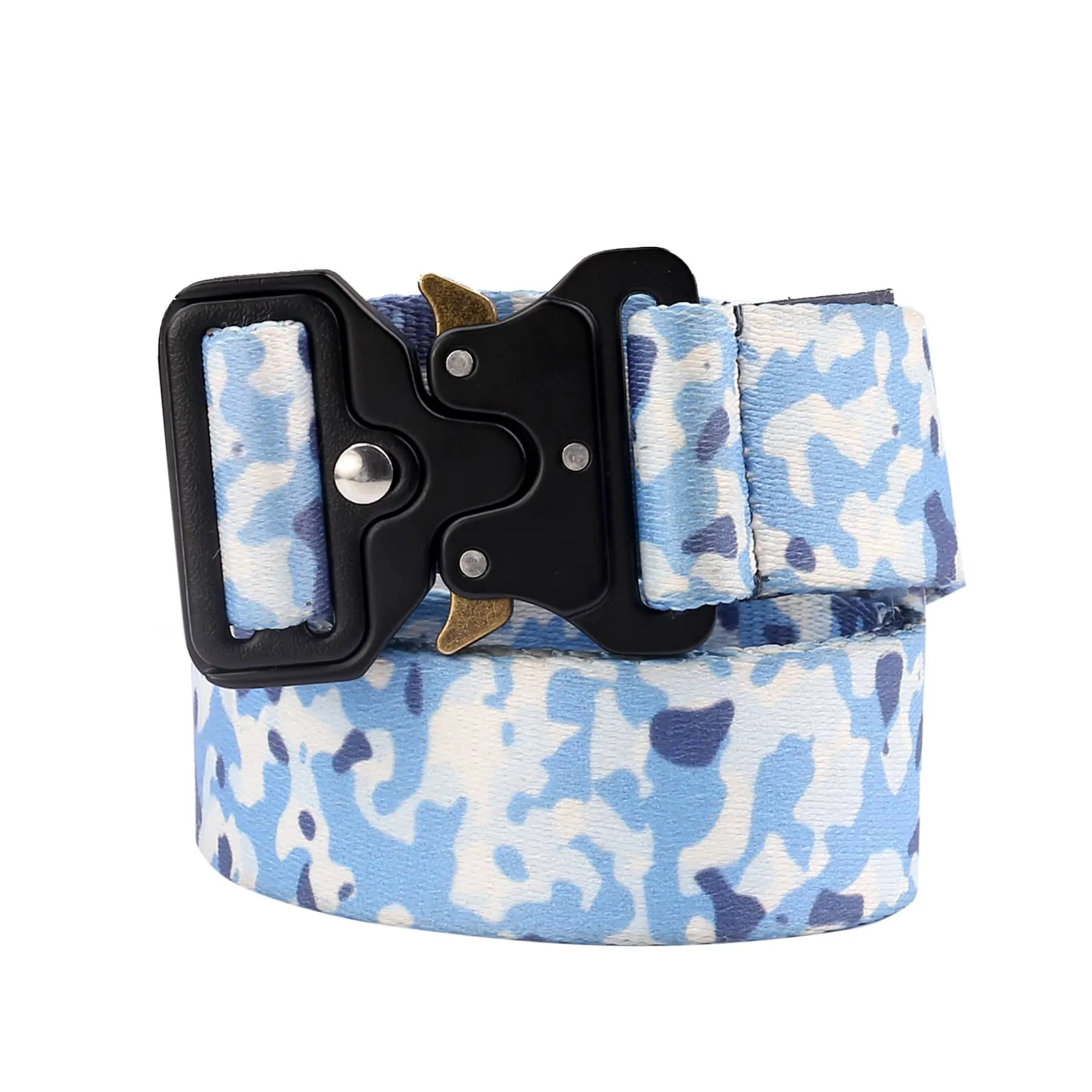 Bacca Bucci Recon Ranger Tactical Series: Robust Nylon Quick-Release Buckle Belt for Men