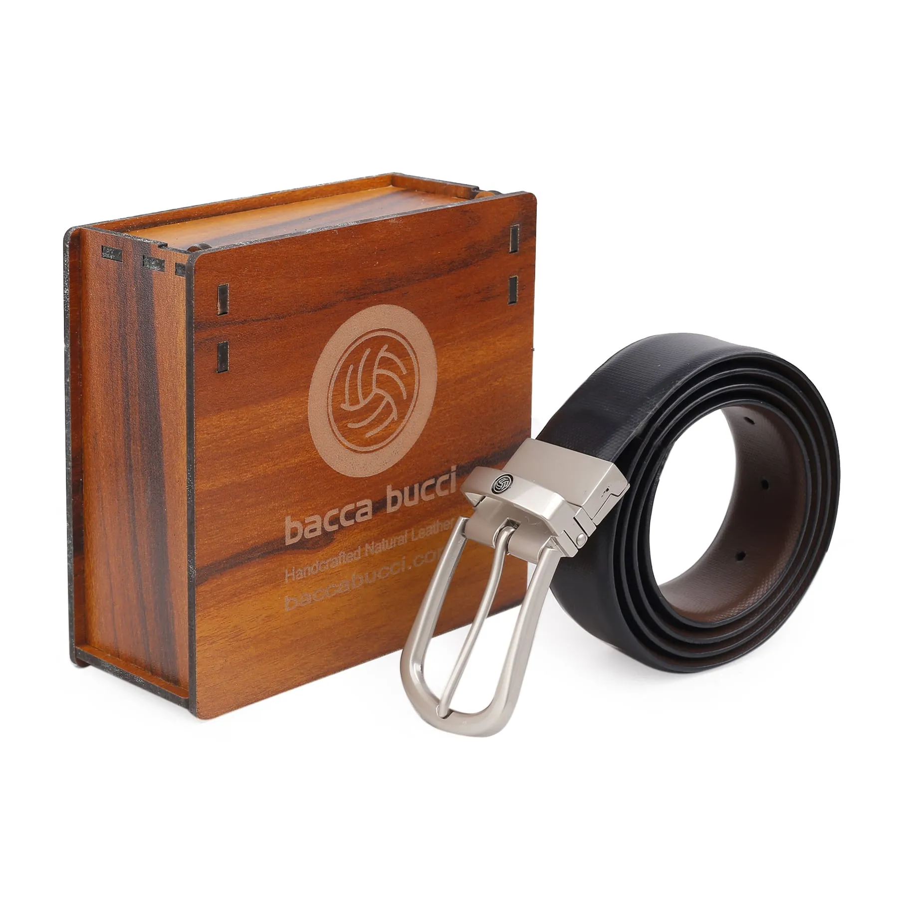 Bacca Bucci Reversible Genuine Leather Formal Dress Belts