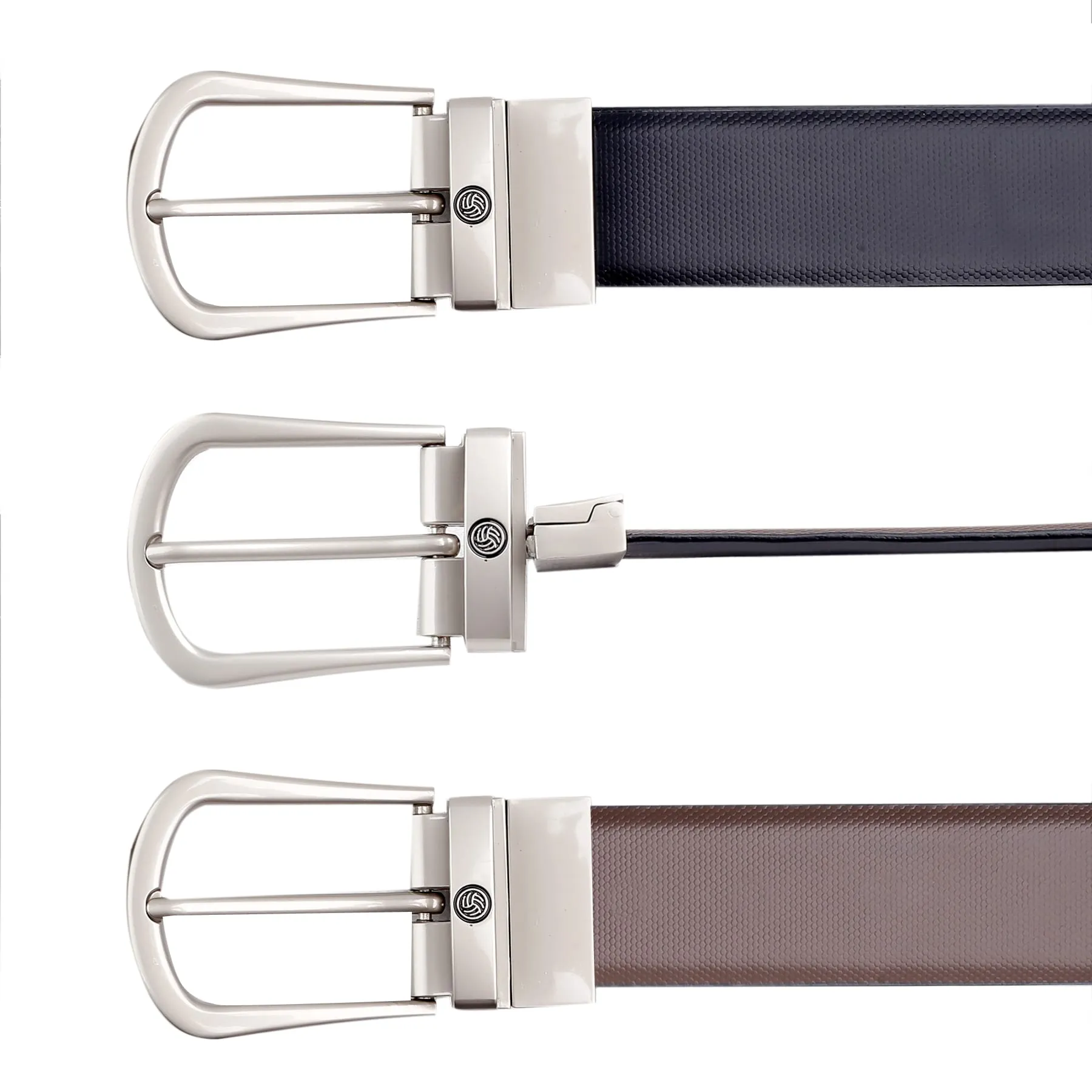 Bacca Bucci Reversible Genuine Leather Formal Dress Belts