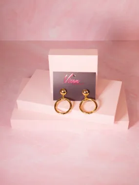 Bad Girl Hoop Earrings in Gold - Vixen by Micheline Pitt