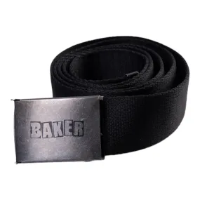 BAKER BRAND LOGO WEB BELT BLACK