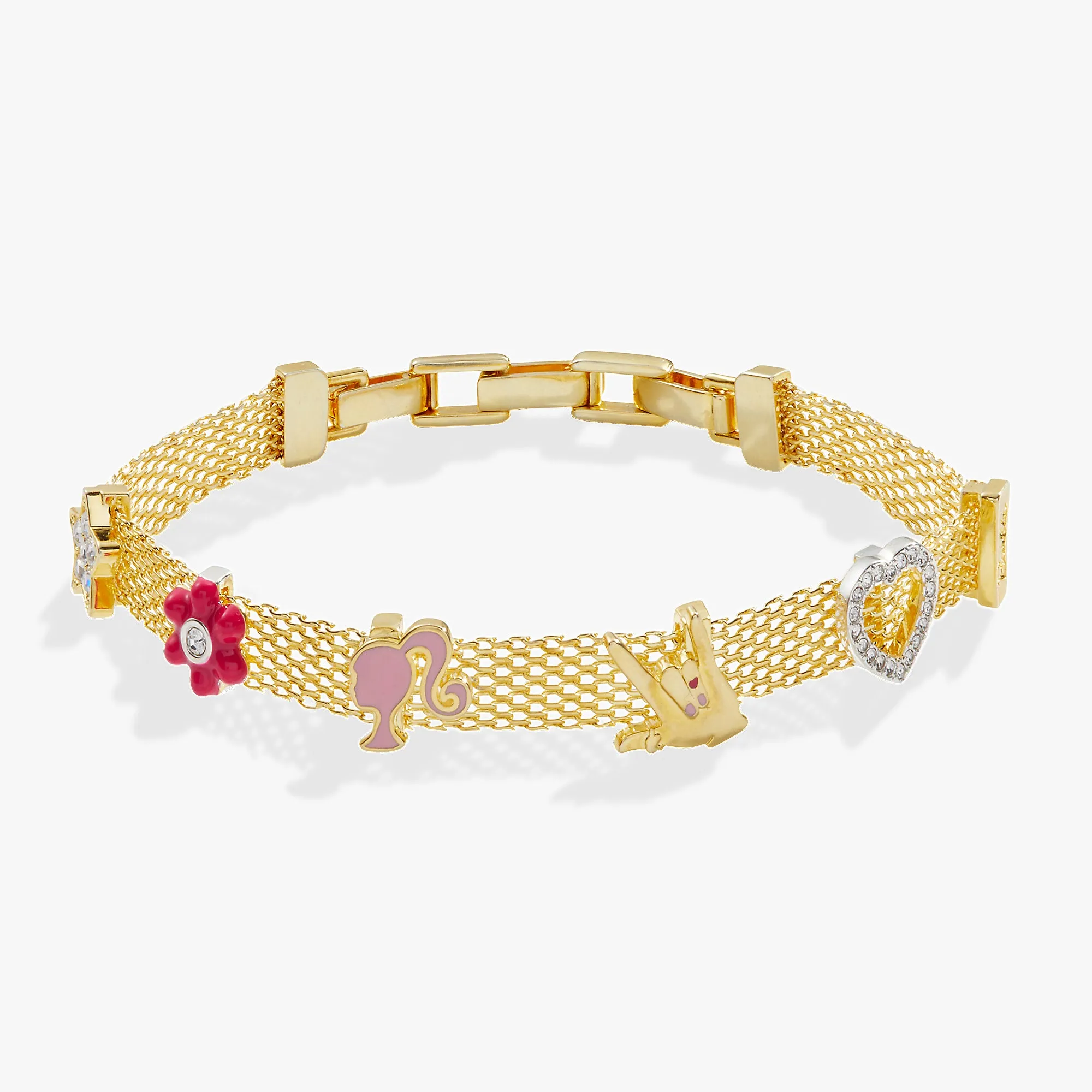 Barbie™ Multicharm Mesh Chain Bracelet