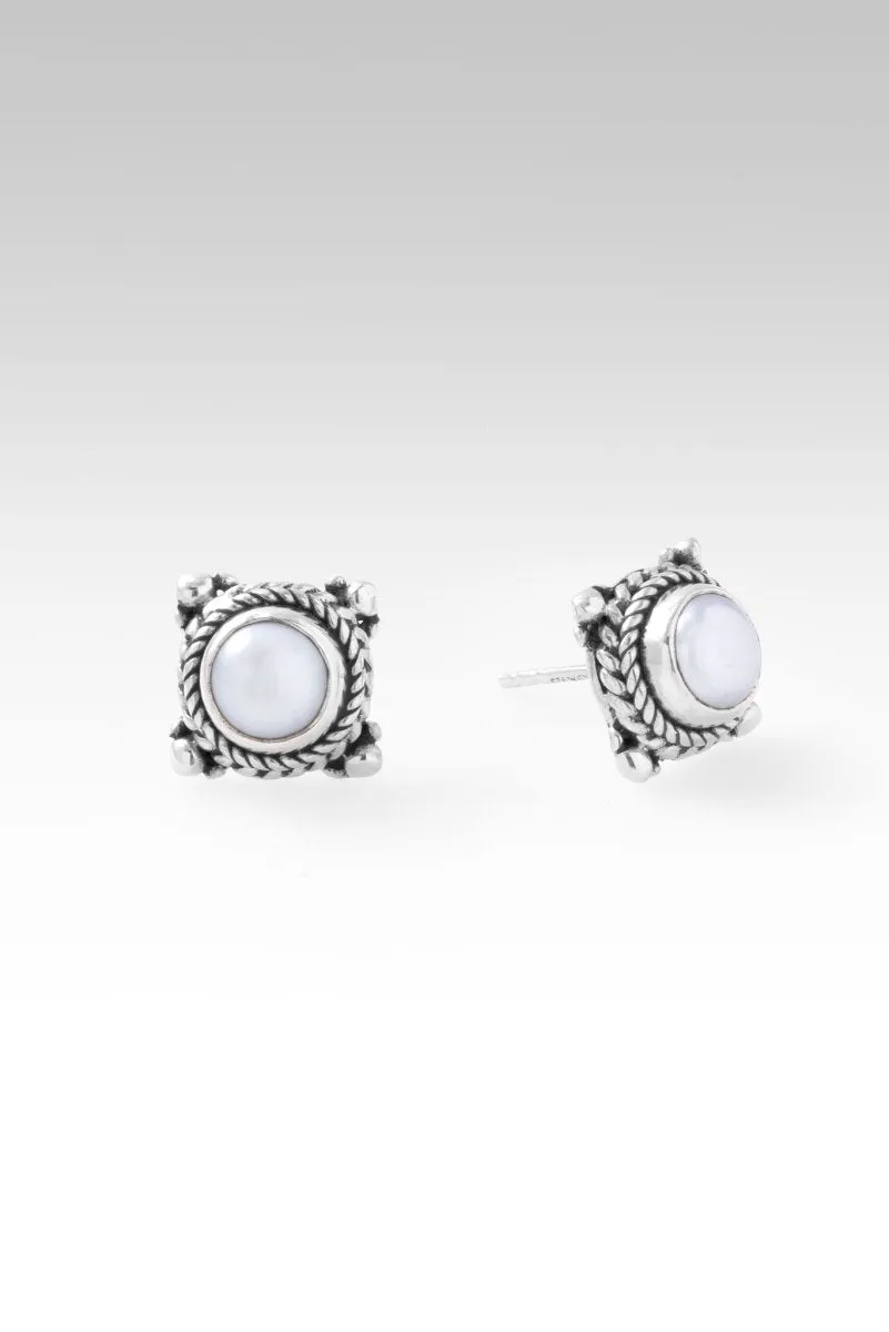 Be Still Earrings™ in Freshwater Pearl