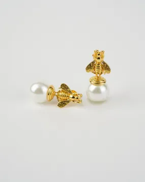 Bee Pearl Earrings