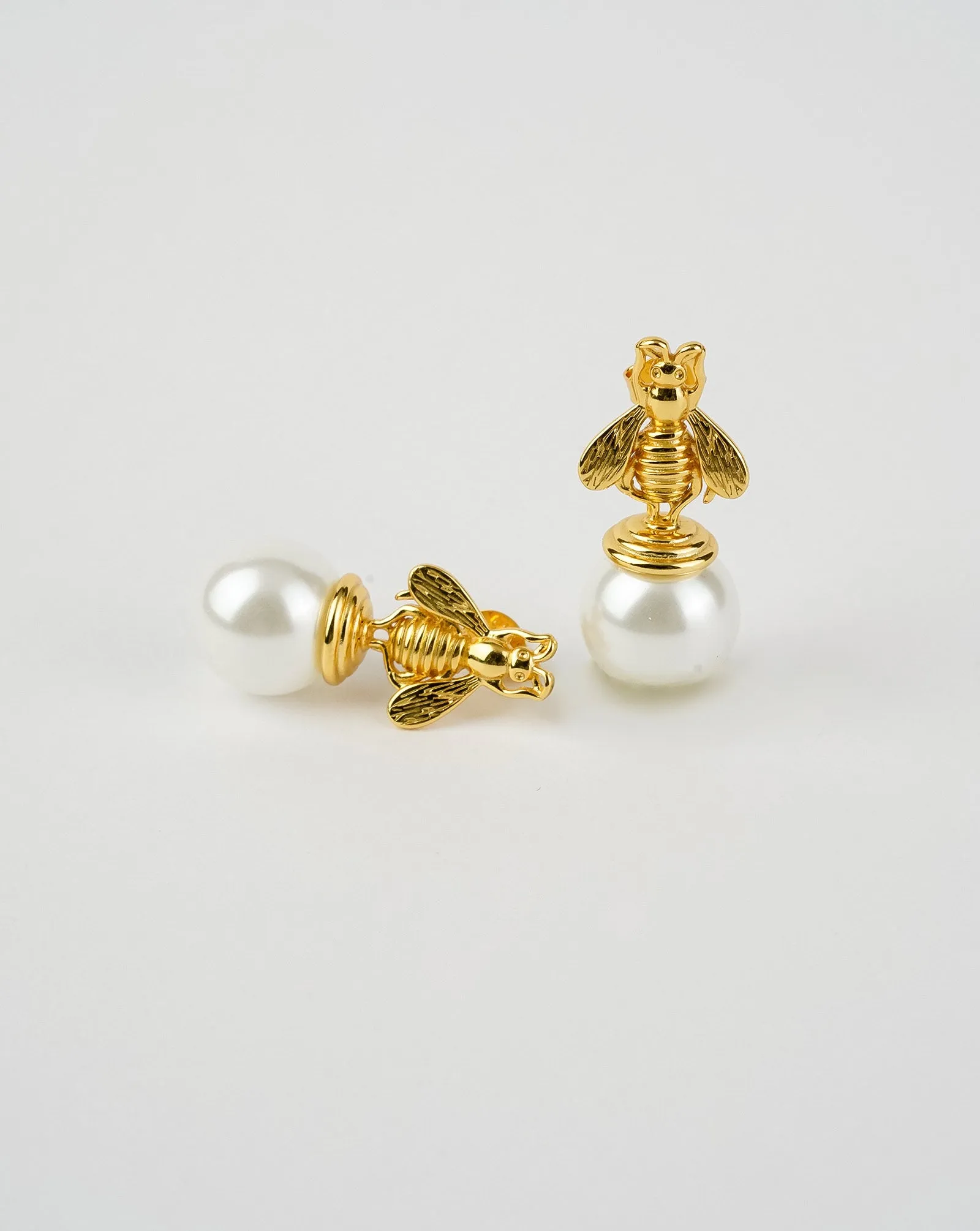 Bee Pearl Earrings