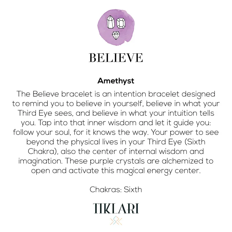 Believe Intention Bracelet