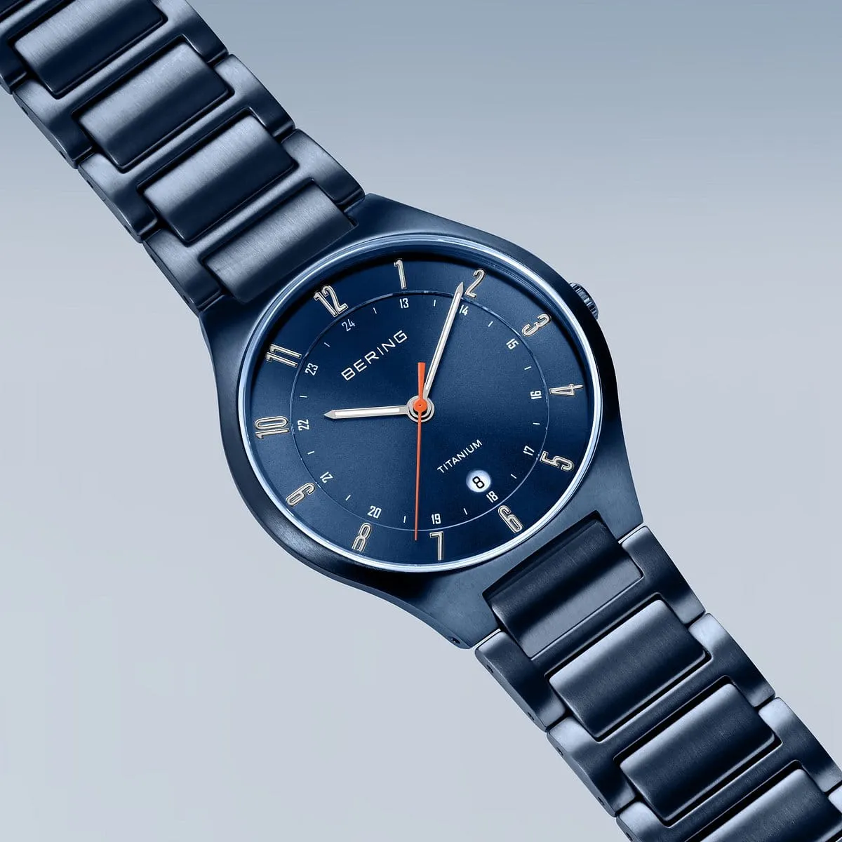 Bering Men's Watch | Titanium | Matte Blue | 11739-797