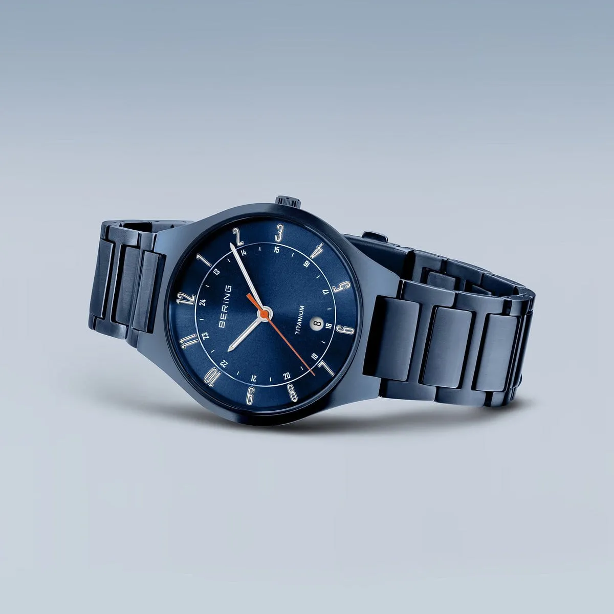 Bering Men's Watch | Titanium | Matte Blue | 11739-797