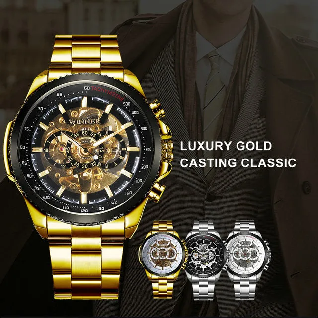 Best Brand Men Watches For Sale Auto Mechanical WINNER Watch Gift For Men Montre Certus Homme