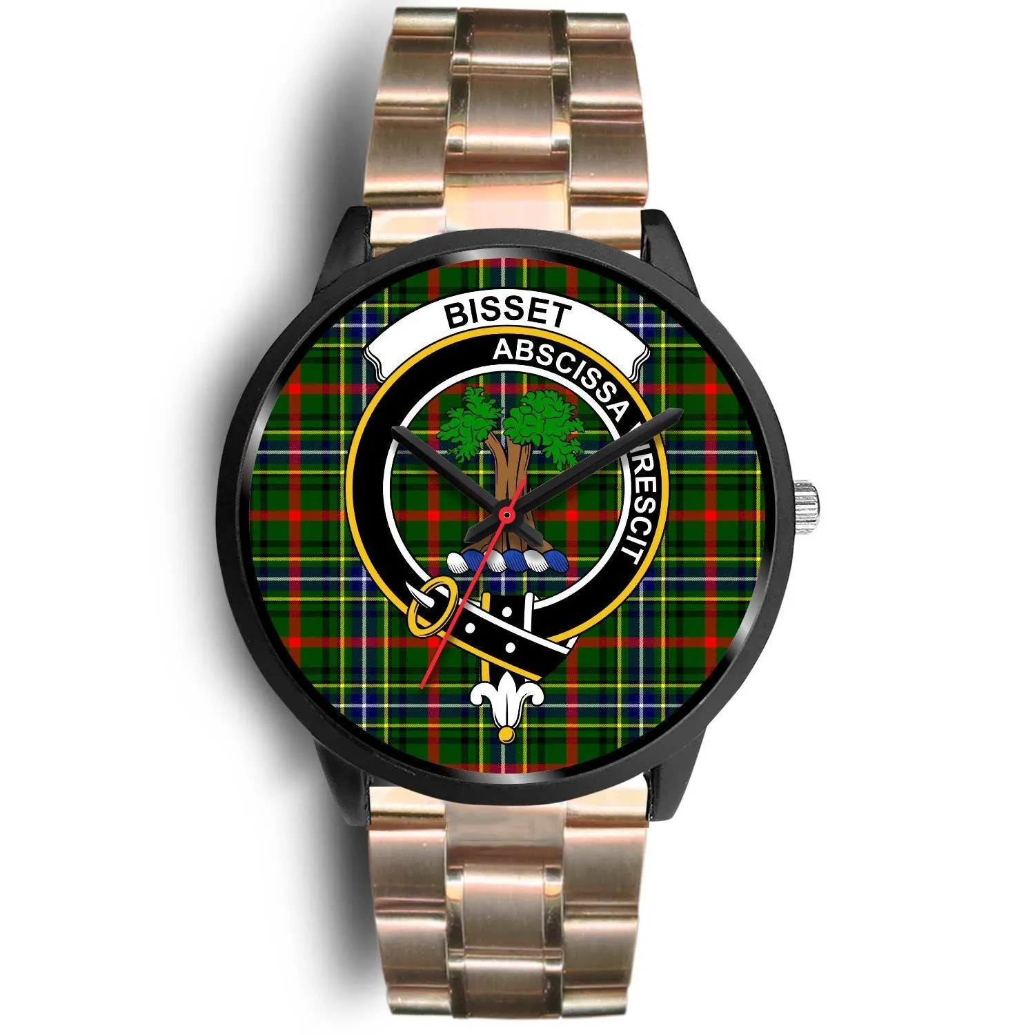 Bisset Clan Badge Tartan Black Watch