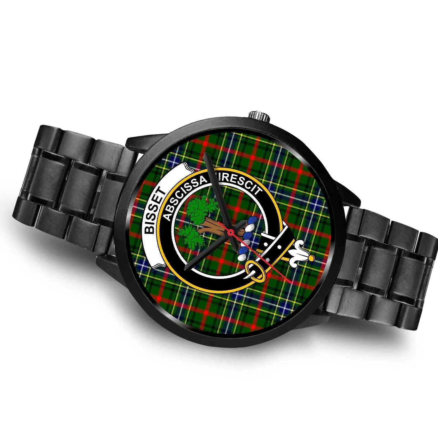 Bisset Clan Badge Tartan Black Watch