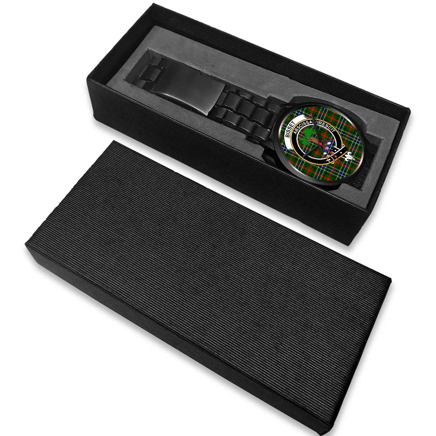 Bisset Clan Badge Tartan Black Watch