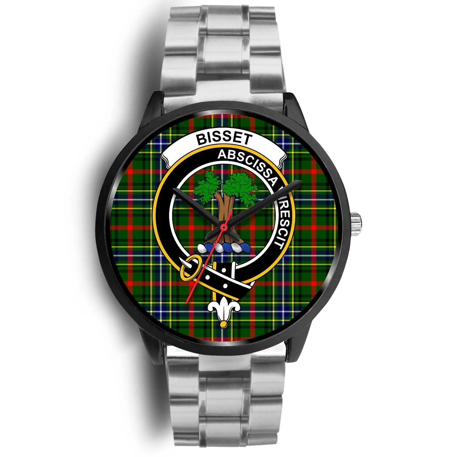 Bisset Clan Badge Tartan Black Watch