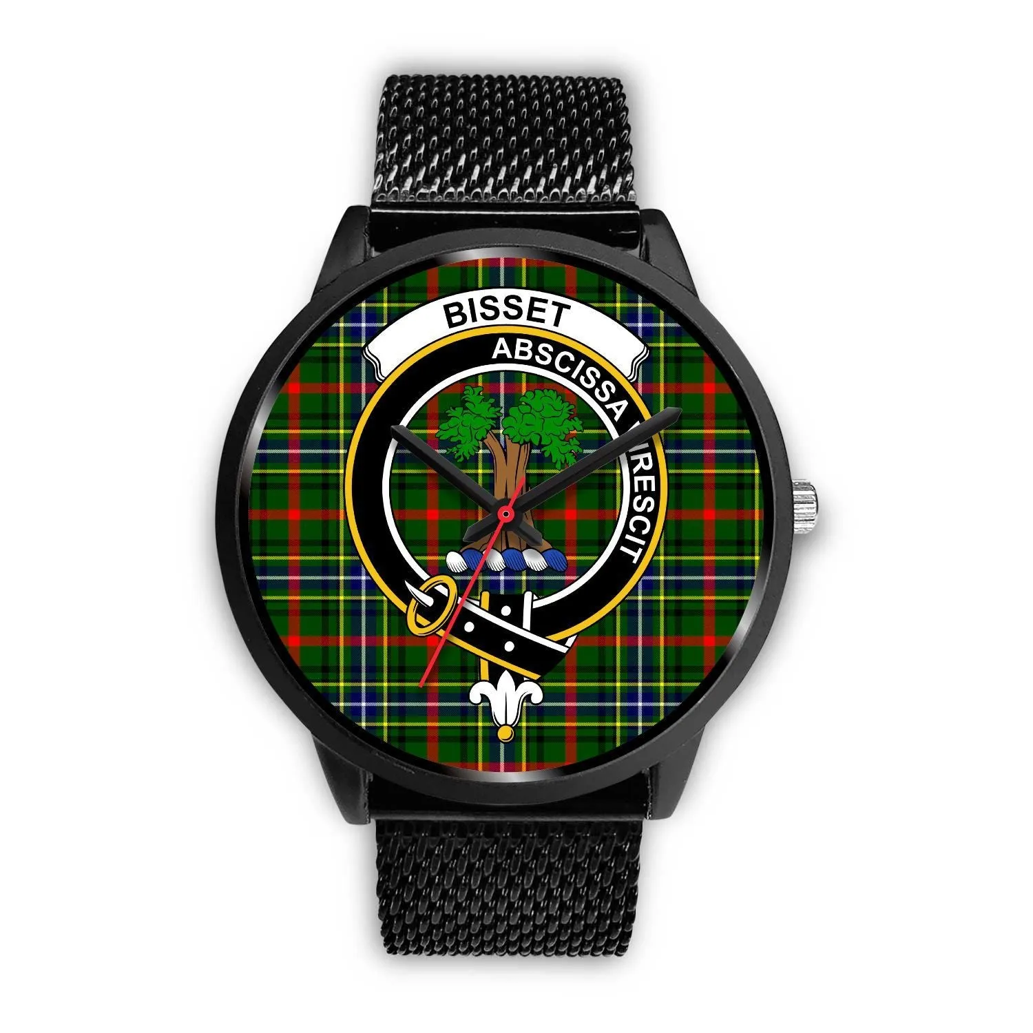 Bisset Clan Badge Tartan Black Watch