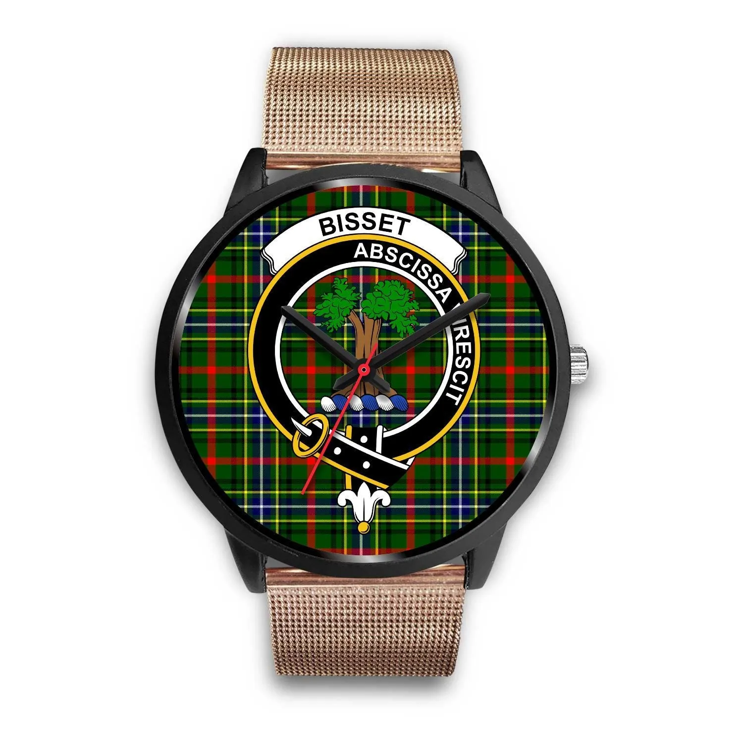 Bisset Clan Badge Tartan Black Watch