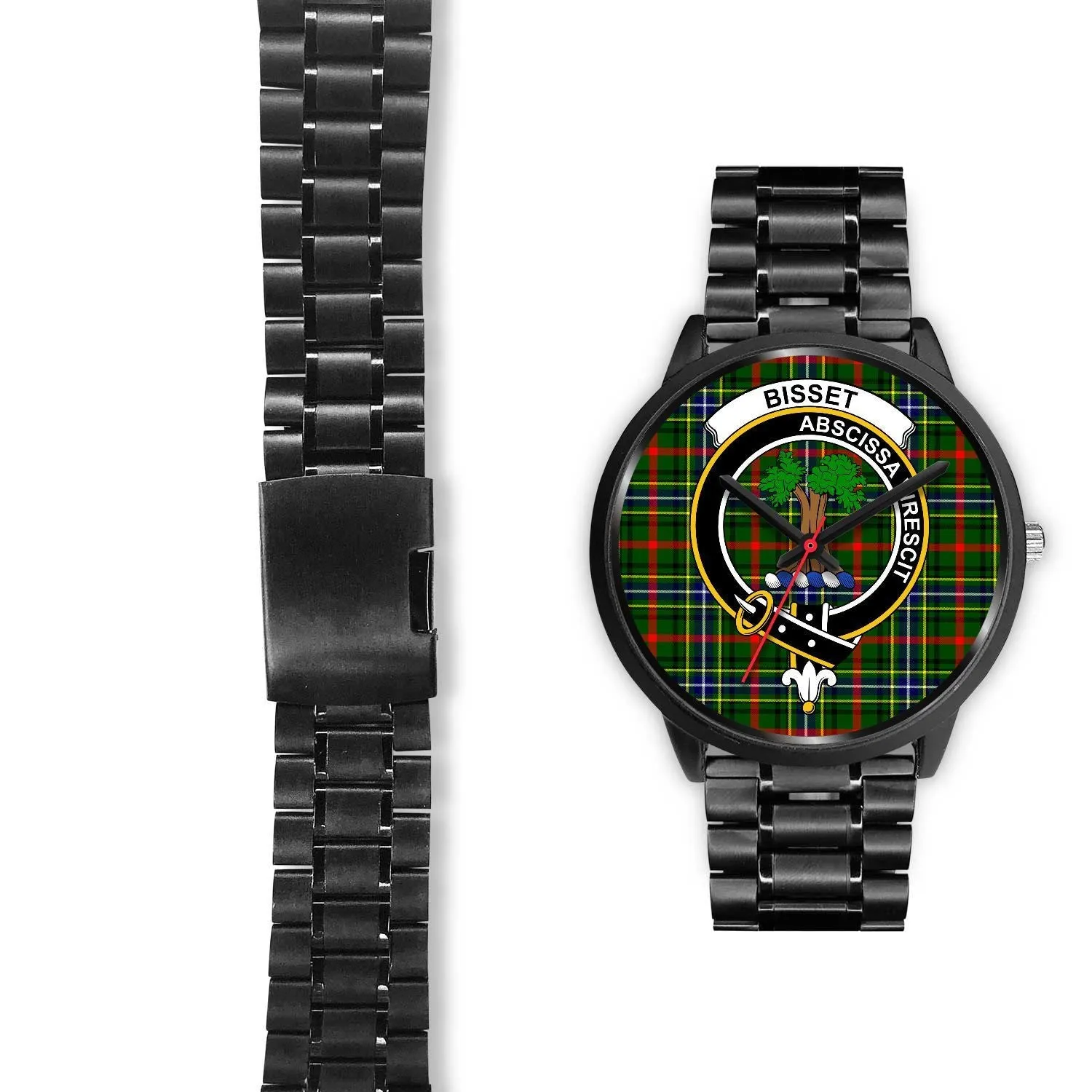 Bisset Clan Badge Tartan Black Watch