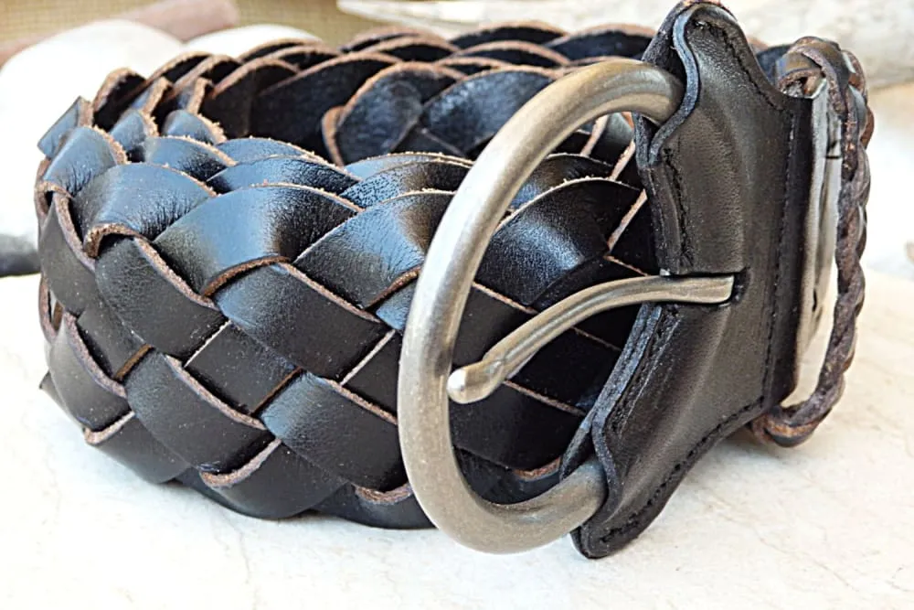 Black Braided Belt