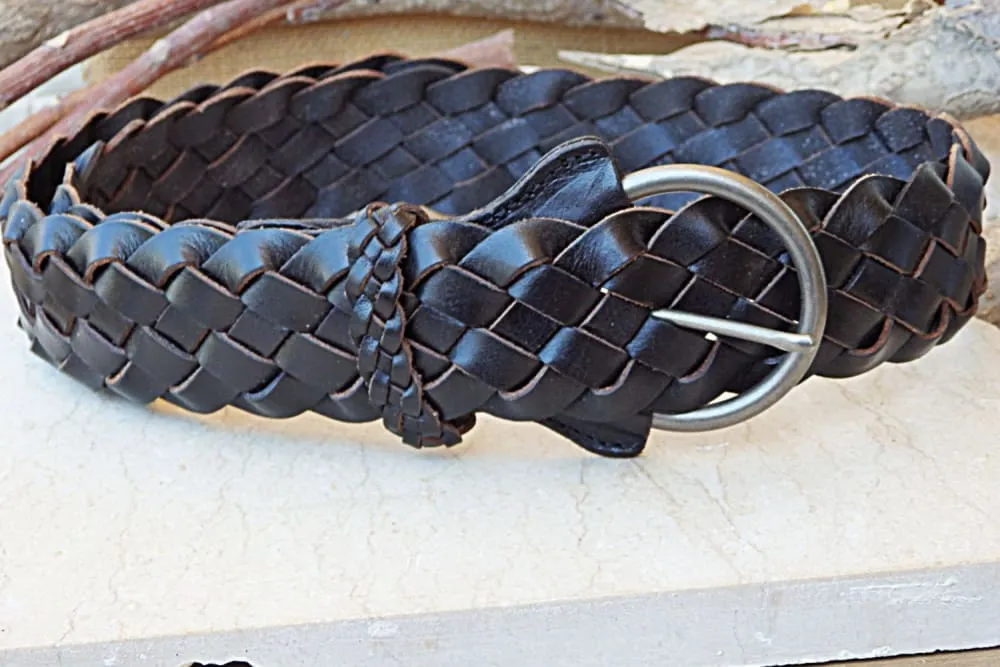 Black Braided Belt