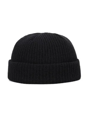 Black Knitted Beanie