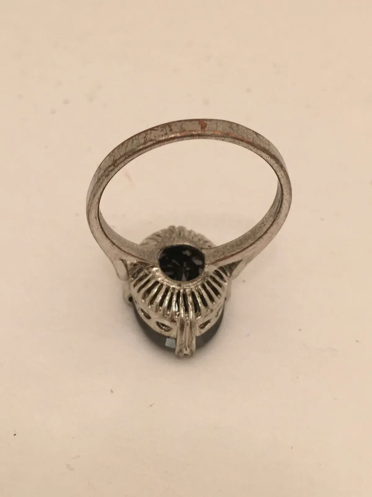 Black Solitaire Cocktail Ring