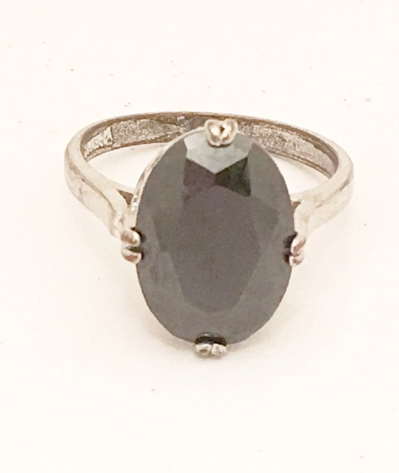 Black Solitaire Cocktail Ring