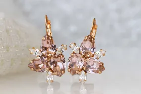 BLUSH BRIDESMAID EARRINGS