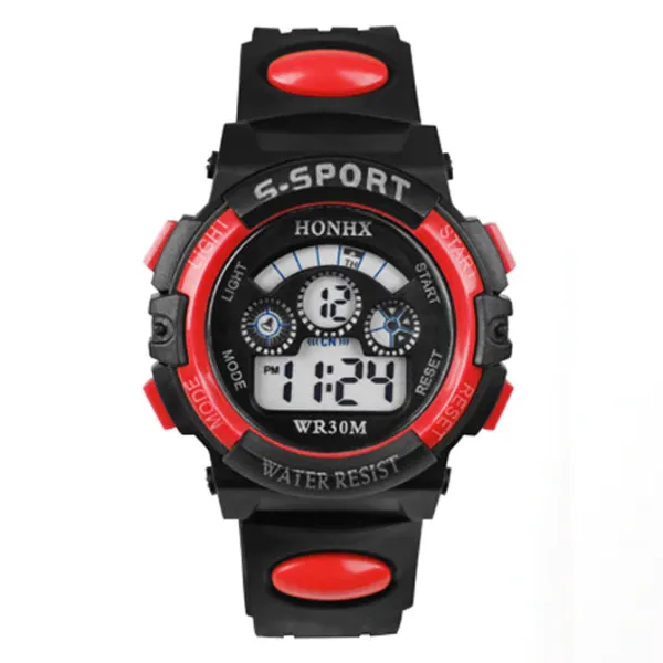 Boys Digital Sport Watch in Blue or Red