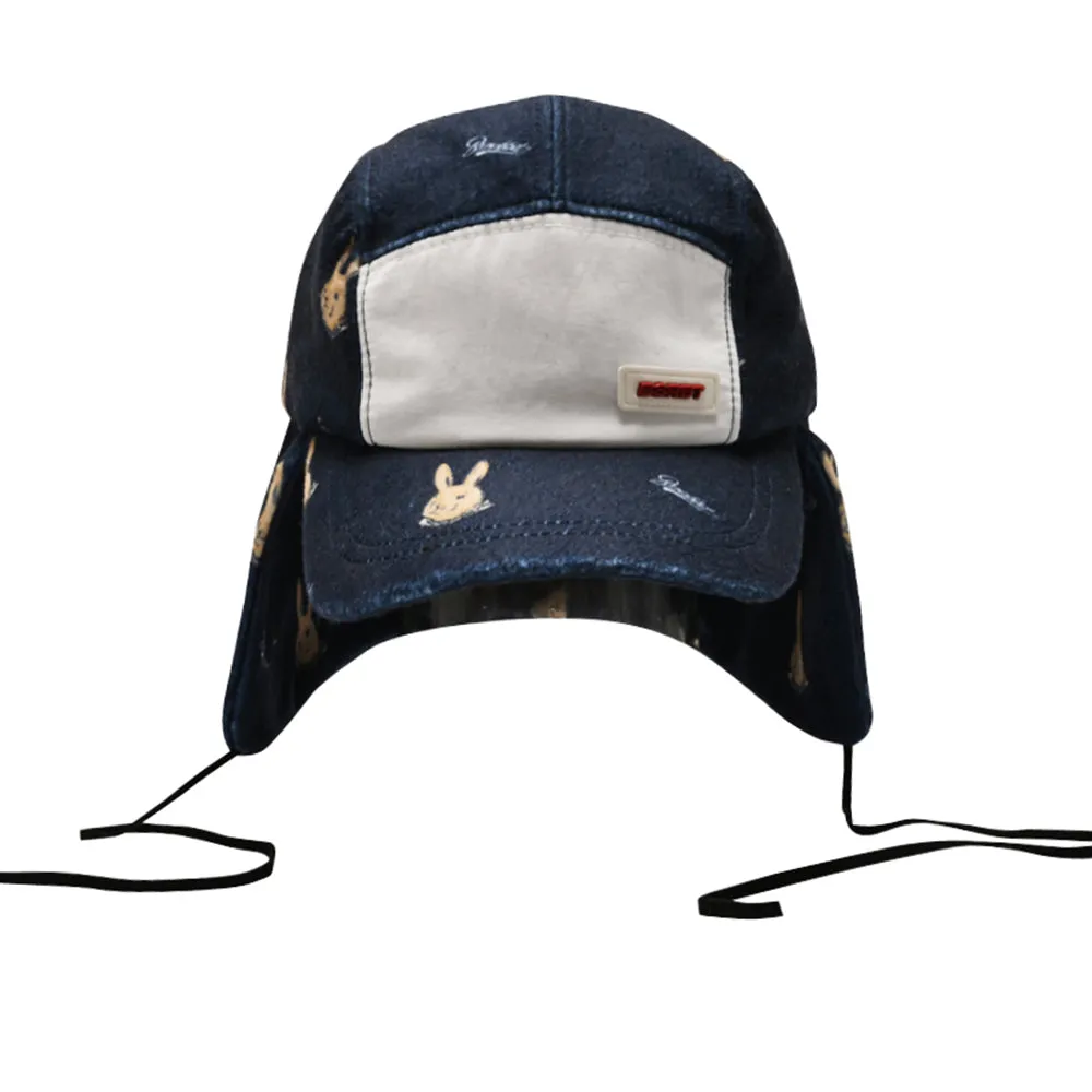 BR PAT EARFLAP HAT NAVY