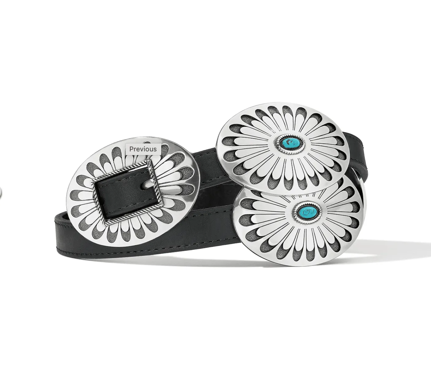 Brighton Women's Blackbird Concho Belt B60453