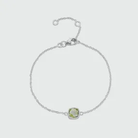 Brooklyn Green Amethyst & Sterling Silver Bracelet