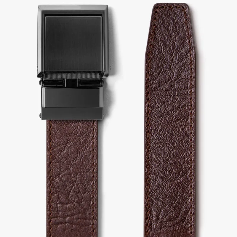 Brown Full Grain Leather Belt (Custom - Front Sq)