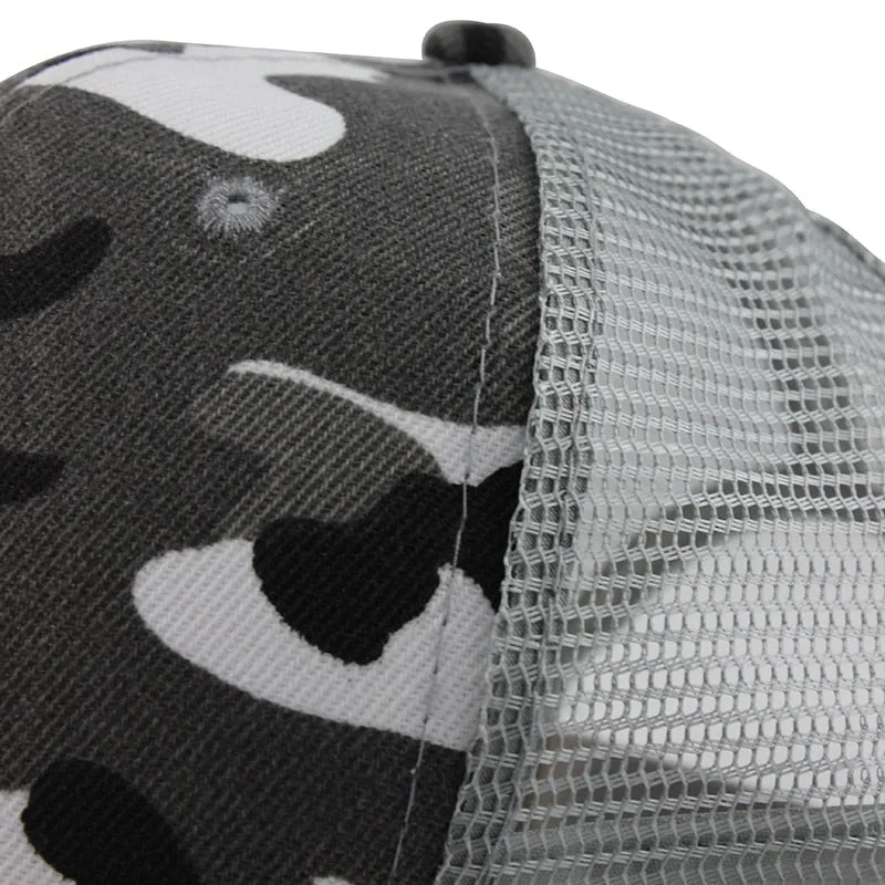 Camouflage Mesh Army Trucker Baseball Cap