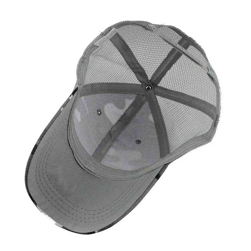 Camouflage Mesh Army Trucker Baseball Cap