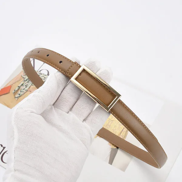 Caramel Women Genuine Leather Belt 焦糖色女士真皮皮带 KCBELT1028