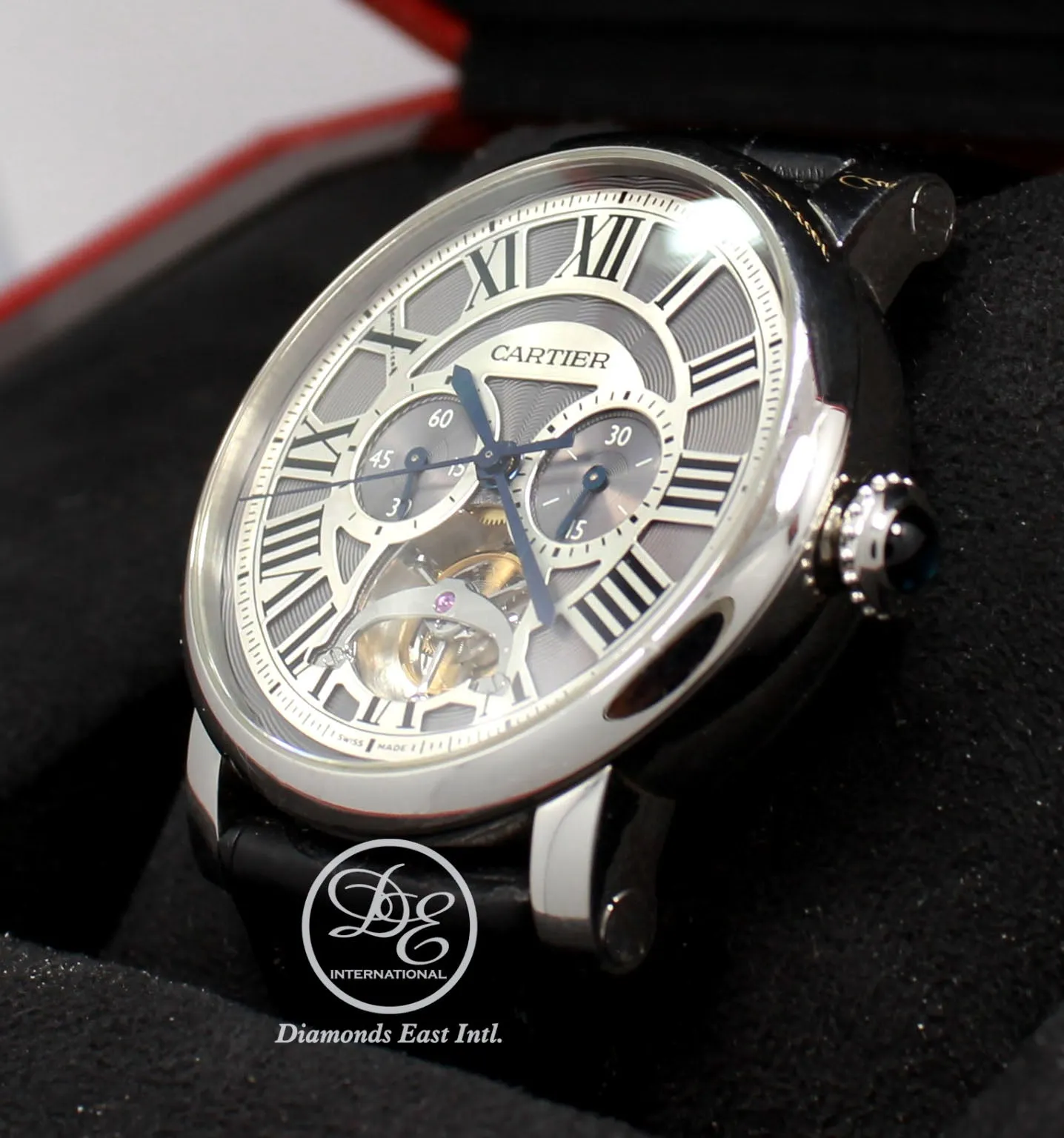 Cartier Rotonde de Cartier Tourbillon W1580007 Platinum Limited Edition BOX/PAPERS